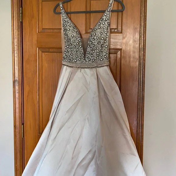 Terani Couture | Dresses | Terani Couture Champagne Colored Prom Dress | Poshmark Terani Couture | Dresses | Terani Couture Champagne Colored Prom Dress | Poshmark